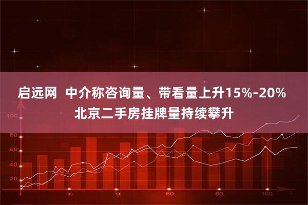 启远网  中介称咨询量、带看量上升15%-20% 北京二手房挂牌量持续攀升