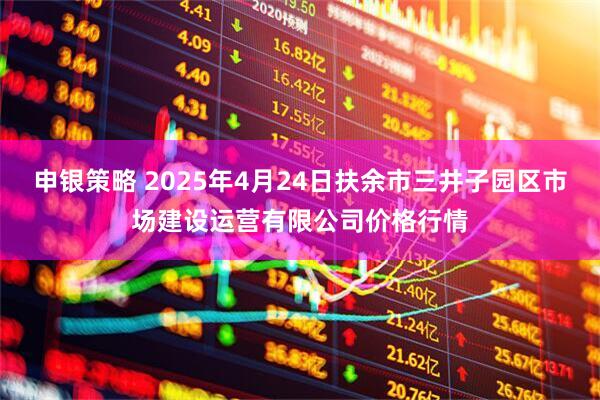 申银策略 2025年4月24日扶余市三井子园区市场建设运营有限公司价格行情