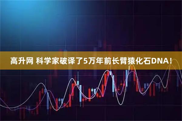 高升网 科学家破译了5万年前长臂猿化石DNA！